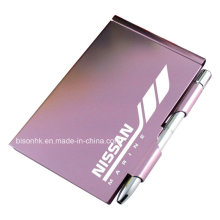 High Quality Metal Note Pad Holder with Pen